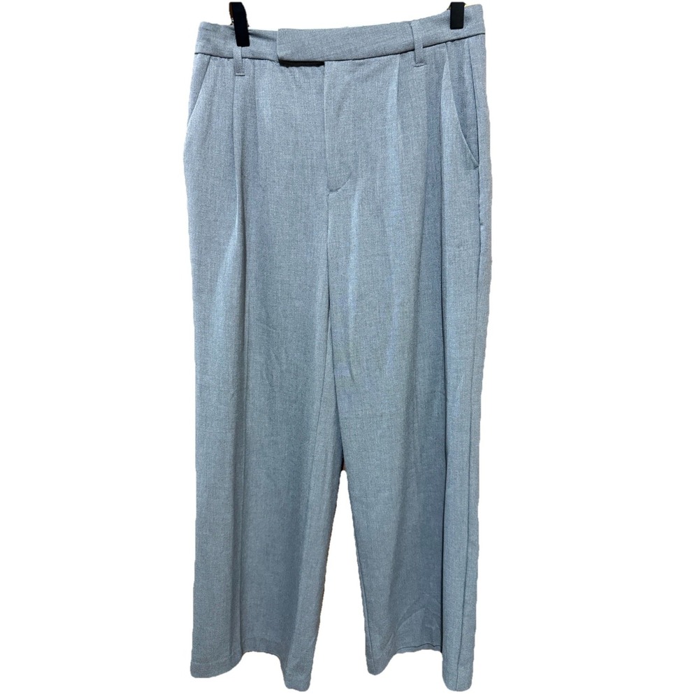 Divided By H&M Womens Pants Gray Size 4 Dress‎ Pant Wide Leg Polyester Blend
